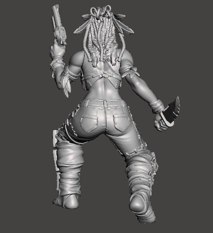 Female Ratskin Brave (Pistol and Knife) – Underhive Minis - Image 4