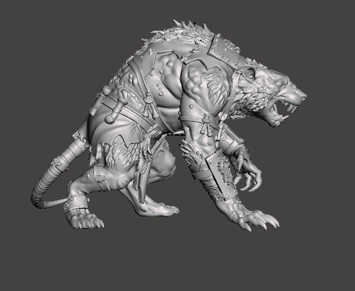Rat Ogre (Ready To Charge) – Underhive Minis - Image 2