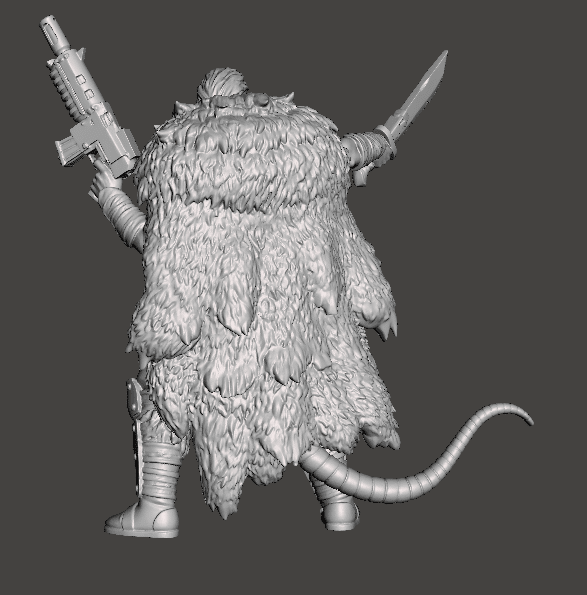 Ratskin Chieftain (Autogun & Sword) – Underhive Minis - Image 2