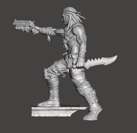 Ratskin (Brave pistol and knife) – Underhive Minis - Image 3