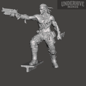 Ratskin (Brave pistol and knife) – Underhive Minis