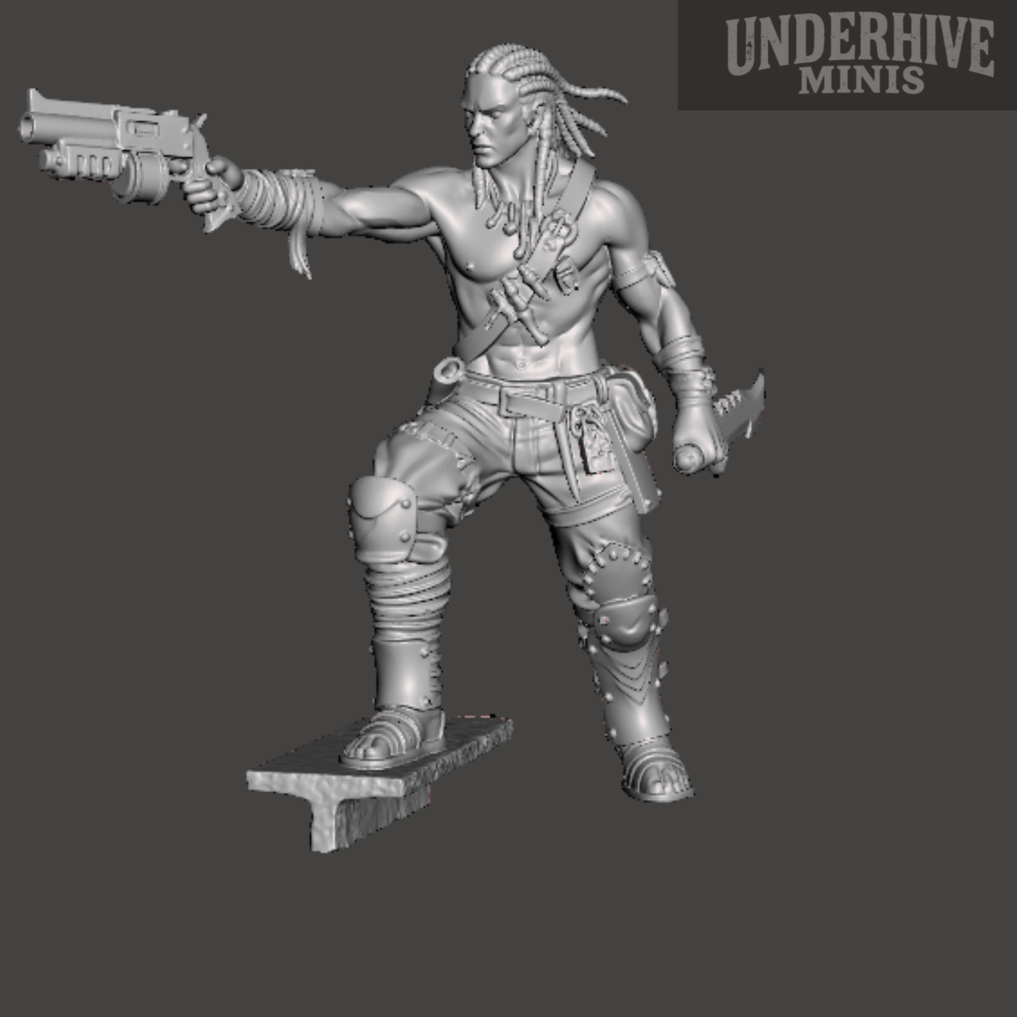 Ratskin (Brave pistol and knife) – Underhive Minis