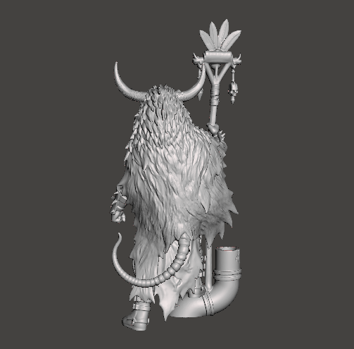 Ratskin Shaman (with Horns) – Underhive Minis - Image 5