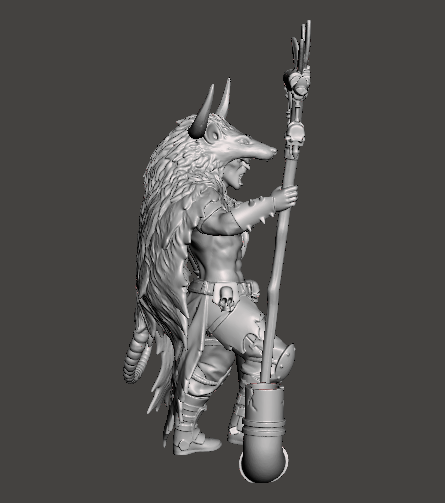 Ratskin Shaman (with Horns) – Underhive Minis - Image 4
