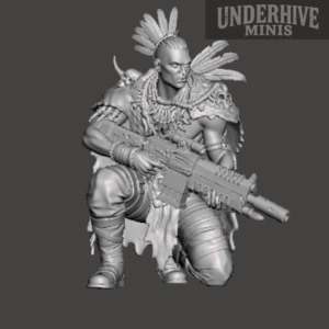 Ratskin (kneeling Gunner) – Underhive Minis