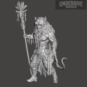 Ratskin Shaman (with shotgun) – Underhive Minis