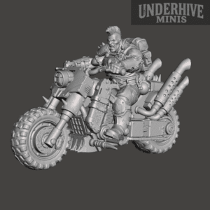 Biker Brute 04 – Bolter On Bike – Underhive Minis