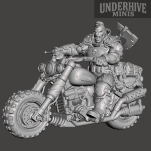 Biker Brute 06 – With Axe – Underhive Minis