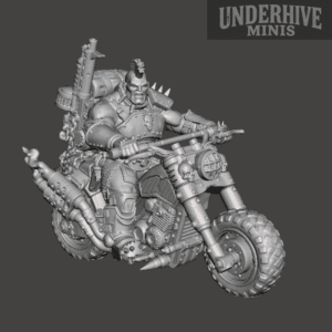 Biker Brute 03 – Backpack heavy gun– Underhive Minis