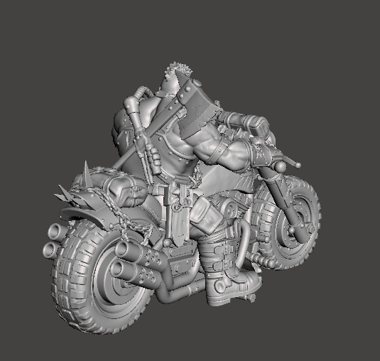 Biker Brute 05 – Mounted Bolter – Underhive Minis - Image 4